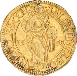 German States. Cologne. Salentin Graf von Isenburg. Goldgulden. 1570.