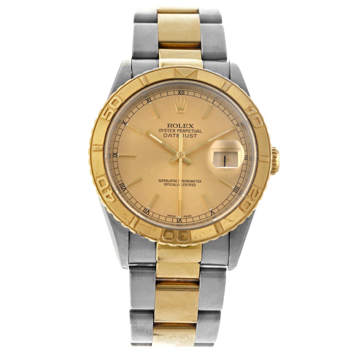 No Reserve - Rolex Datejust Turn-O-Graph 16263 - Heren horloge - ca. 2002.