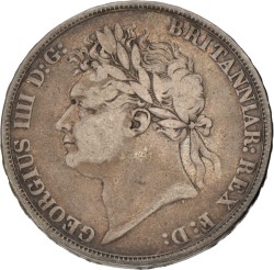 Great Britain. George IV. Crown. 1822 TERTIO.