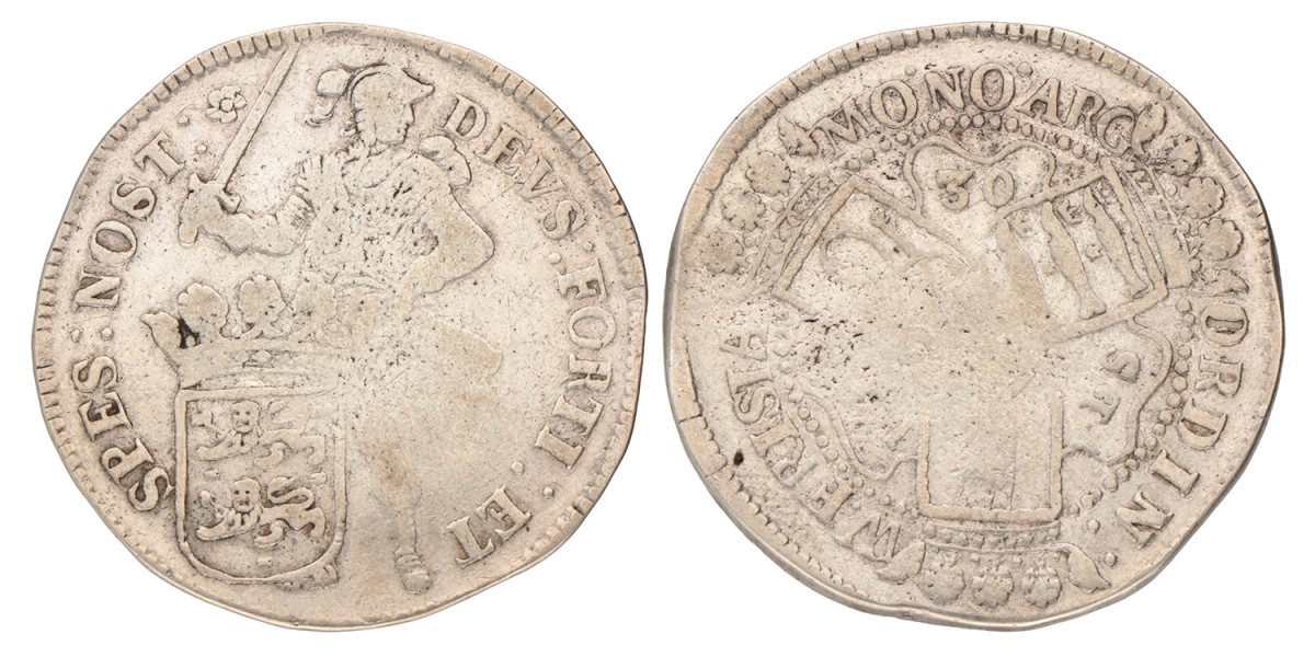 Daalder van 30 Stuiver. West-Friesland. 1684. Fraai.