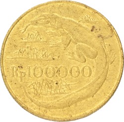 No reserve - Indonesia. 10000 Rupees - Conservation series. 1974.