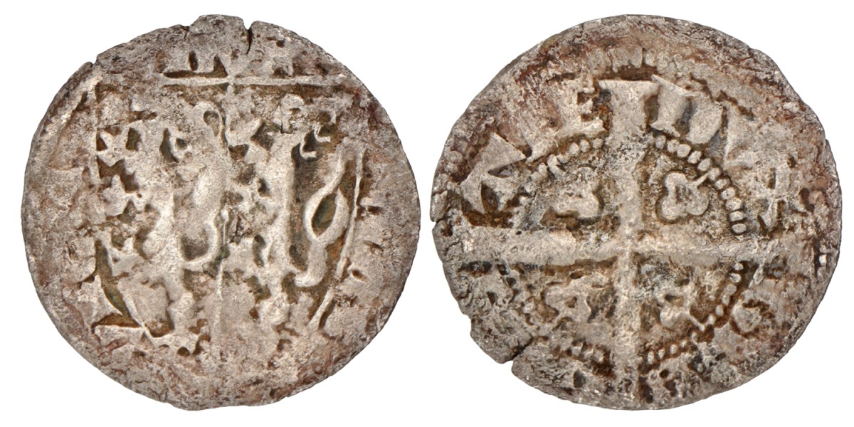 Sterling. Brabant. Jan II. Z.J. (1294-1312). Zeer Fraai.