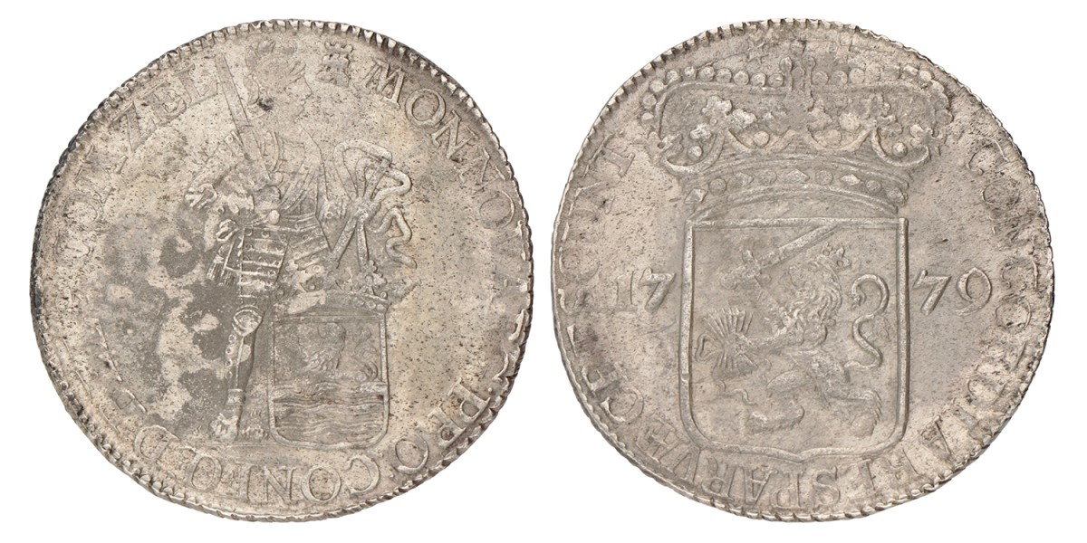 Zilveren Dukaat. Zeeland. 1779. Zeer Fraai +.