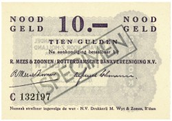 Nederland. 10 gulden. Waardebon. Type 1940. Type Rotterdam. - UNC.