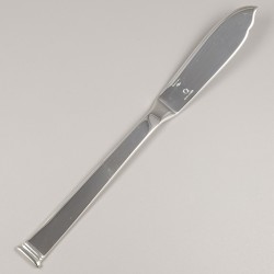 Christofle 7-delige set vismessen, model Commodore, Sterling zilver.