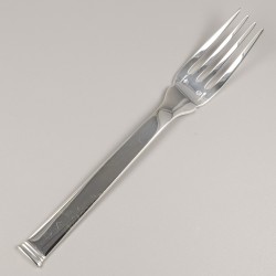 Christofle 7-delige set visvorken, model Commodore, Sterling zilver.