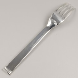 Christofle 7-delige set visvorken, model Commodore, Sterling zilver.