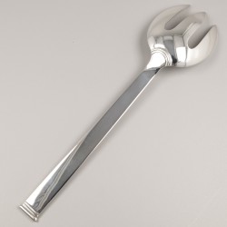 Christofle 3-delig lot salade-serveervorken, model Commodore, Sterling zilver.
