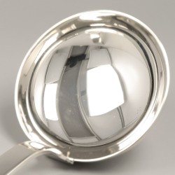 Christofle 2-delig lot soeplepels / soeplouches, model Commodore, Sterling zilver.
