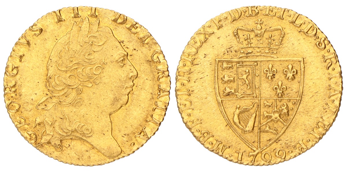 Great Britain. George III. 'Spade' Guinea. 1799.