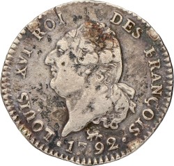 France. Constitutional Monarchy. Louis XVI. 30 Sols. 1792/L'Án 4.