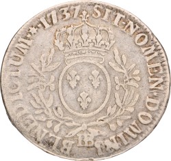 No reserve - France. Louis XV. Ecu. 1737 BB.