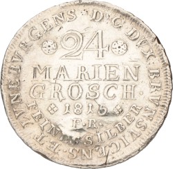 No reserve - German states. Brusnwick-Lüneberg. Friedrich Wilhelm. 1815.