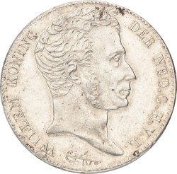 3 Gulden. Willem I. 1824 U. Prachtig -.