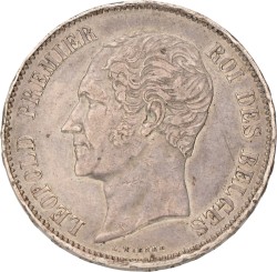 No reserve - Belgium. Leopold I. 5 Francs - Medallic on the Mariage of the Duke and Duchess of Brabant. 2.2 1853.