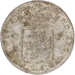 No reserve - 3 gulden - Generaliteits. West-Friesland. 1795. MS 61.