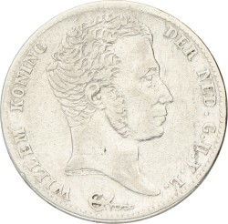 ½ Gulden. Willem I. 1822. Prachtig.