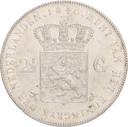2½ Gulden. Willem I. 1840. Zeer Fraai / Prachtig.