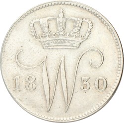 25 Cent. Willem I. 1830. Prachtig.