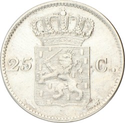 25 Cent. Willem I. 1830. Prachtig.