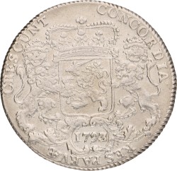 Dukaton of zilveren rijder. West-Friesland. 1793/92. Zeer Fraai.