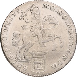 Dukaton of zilveren rijder. West-Friesland. 1793/92. Zeer Fraai.