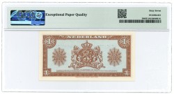 Nederland. 1 gulden 1945. Muntbiljet. Type 1945. - PMG 67EPQ