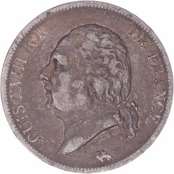 France. Louis XVIII. 5 Francs. 1816 A.