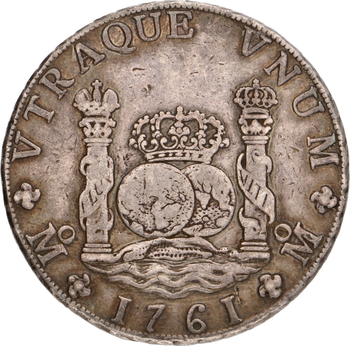 Mexico. Spanish colony. Charles III. 8 Reales. 1761 MM. VF +.