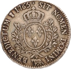 No reserve - France. Kingdom. Louis XV. Ecu au Bandeau. 1765 Cow.