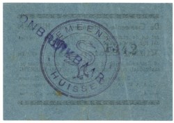 Nederland. 50 cent. Waardebon. Type 1940. Type Huissen. - Zeer Fraai.