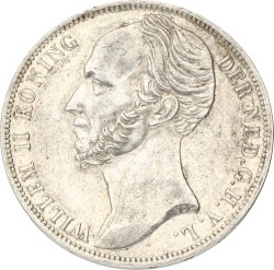 1 Gulden. Willem II. 1848. Prachtig.