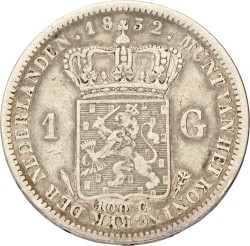 1 Gulden. Willem I. 1832. Zeer Fraai -.