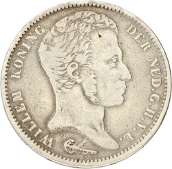 1 Gulden. Willem I. 1832. Zeer Fraai -.
