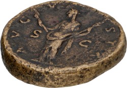 Roman Empire. Faustina Maior. Sestertius. ND (141).