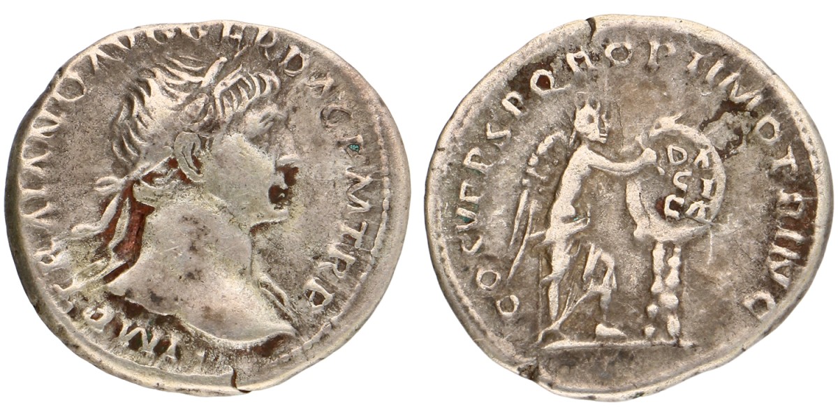 Roman Empire. Traianus. Denarius. ND (98 - 117).
