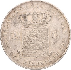2½ Gulden. Willem I. 1840. Zeer Fraai.