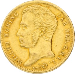10 Gulden. Willem I. 1823 U. Zeer Fraai / Prachtig.