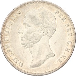 ½ Gulden. Willem II. 1848. Prachtig.