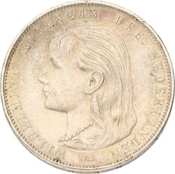 1 Gulden. Wilhelmina. 1897. Prachtig -.