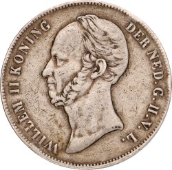 2½ Gulden. Willem II. 1849. Zeer Fraai.