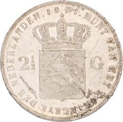 2½ Gulden. Willem III. 1871. Prachtig -.