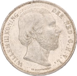 2½ Gulden. Willem III. 1871. Prachtig -.