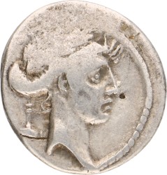 Roman Republic. Q. Pomponius Musa. Denarius. ND (66 BC).
