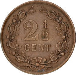 2½ Cent. Willem III. 1886. Prachtig.