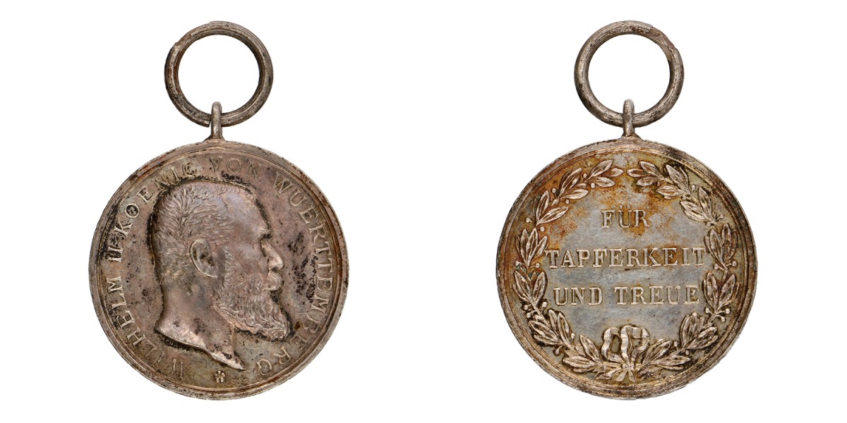 German states. Württemberg. ND (1892 - 1918). Merit medal 'für Tapferkeit und Treue'.