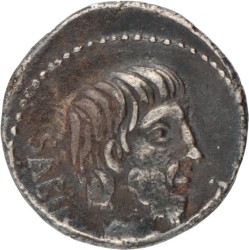 Roman Republic. L. Titurius L. f. Sabinus. Denarius. ND (89 BC).