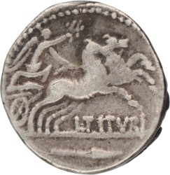 Roman Republic. L. Titurius L. f. Sabinus. Denarius. ND (89 BC).