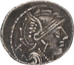 Roman Republic. M. Servilius C.f. Vatia. Denarius. ND (100BC).