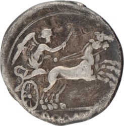 Roman Republic. Anonymous. Denarius. ND (157 - 156 BC).